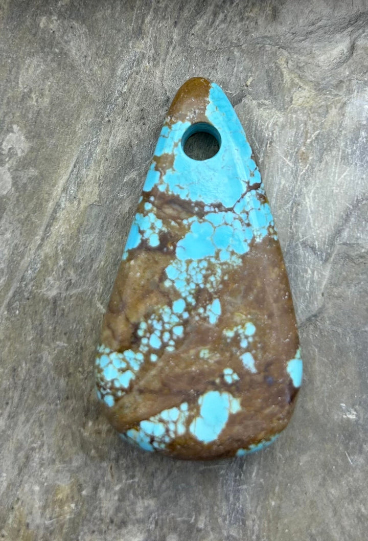 Kingman Turquoise (Arizona) (Large Hole) Focal Pendant Bead