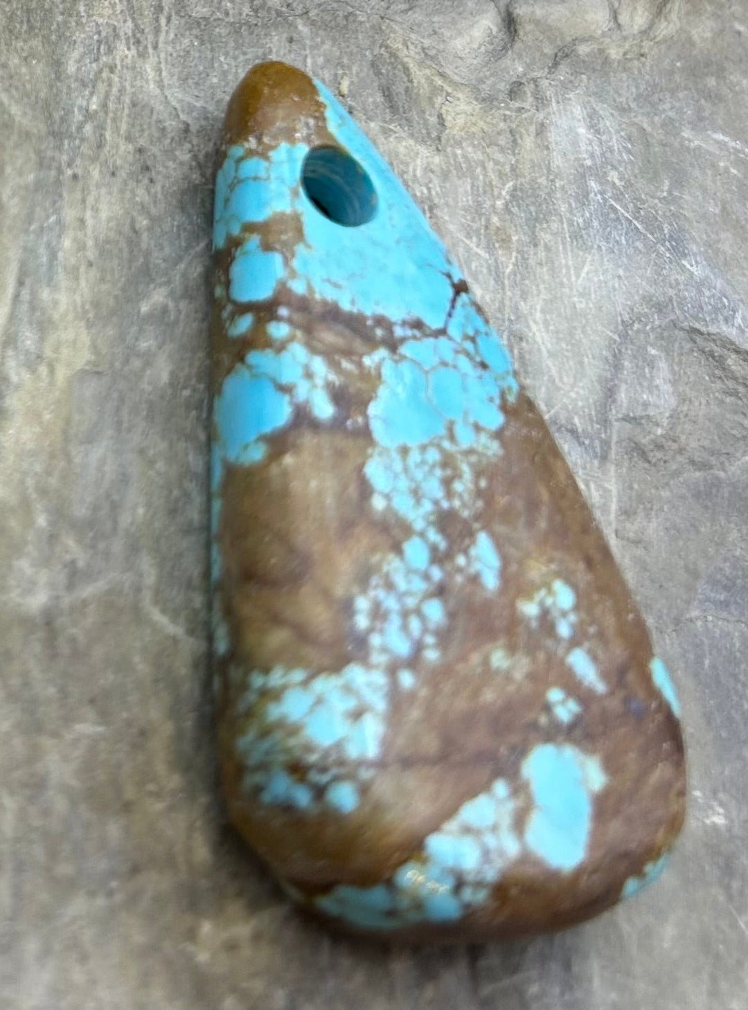 Kingman Turquoise (Arizona) (Large Hole) Focal Pendant Bead