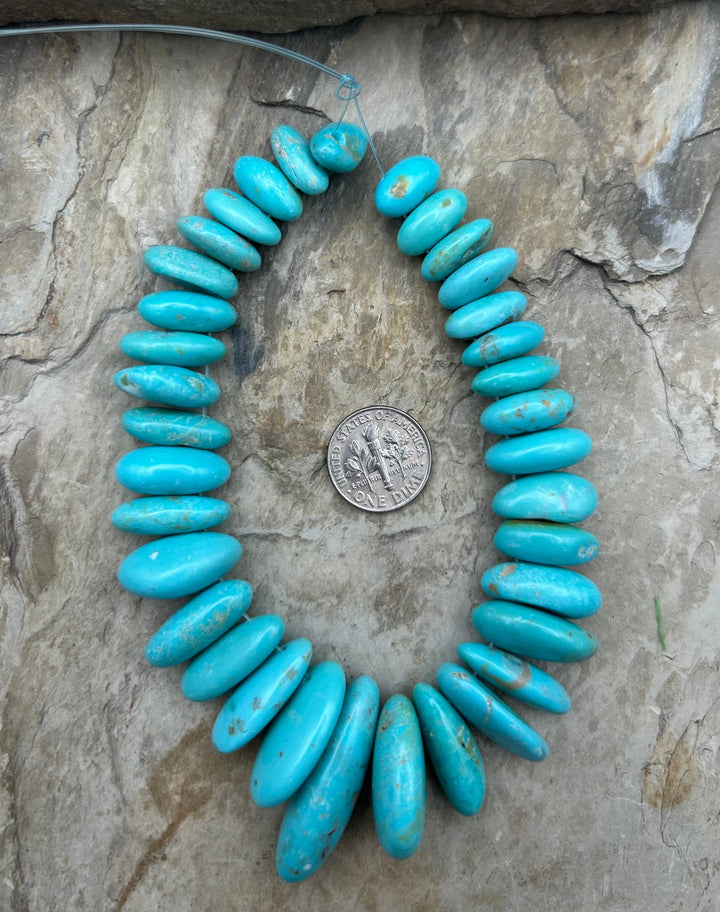Kingman Turquoise (Arizona) Long Teardrop Nuggets