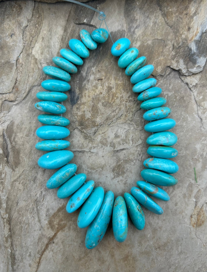 Kingman Turquoise (Arizona) Long Teardrop Nuggets