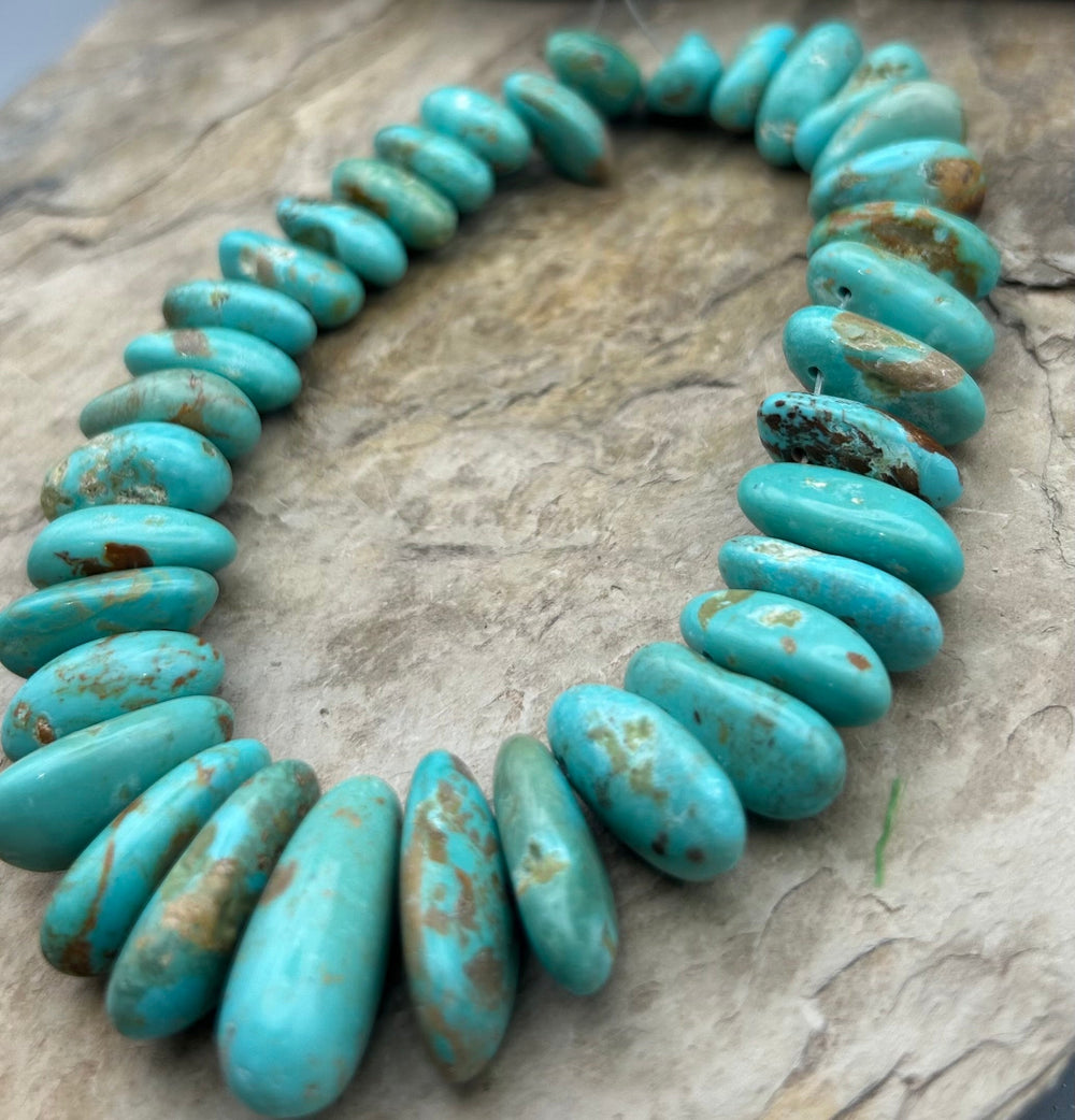 Kingman Turquoise (Arizona) Long Teardrop Nuggets