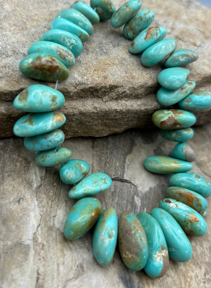 Kingman Turquoise (Arizona) Long Teardrop Nuggets