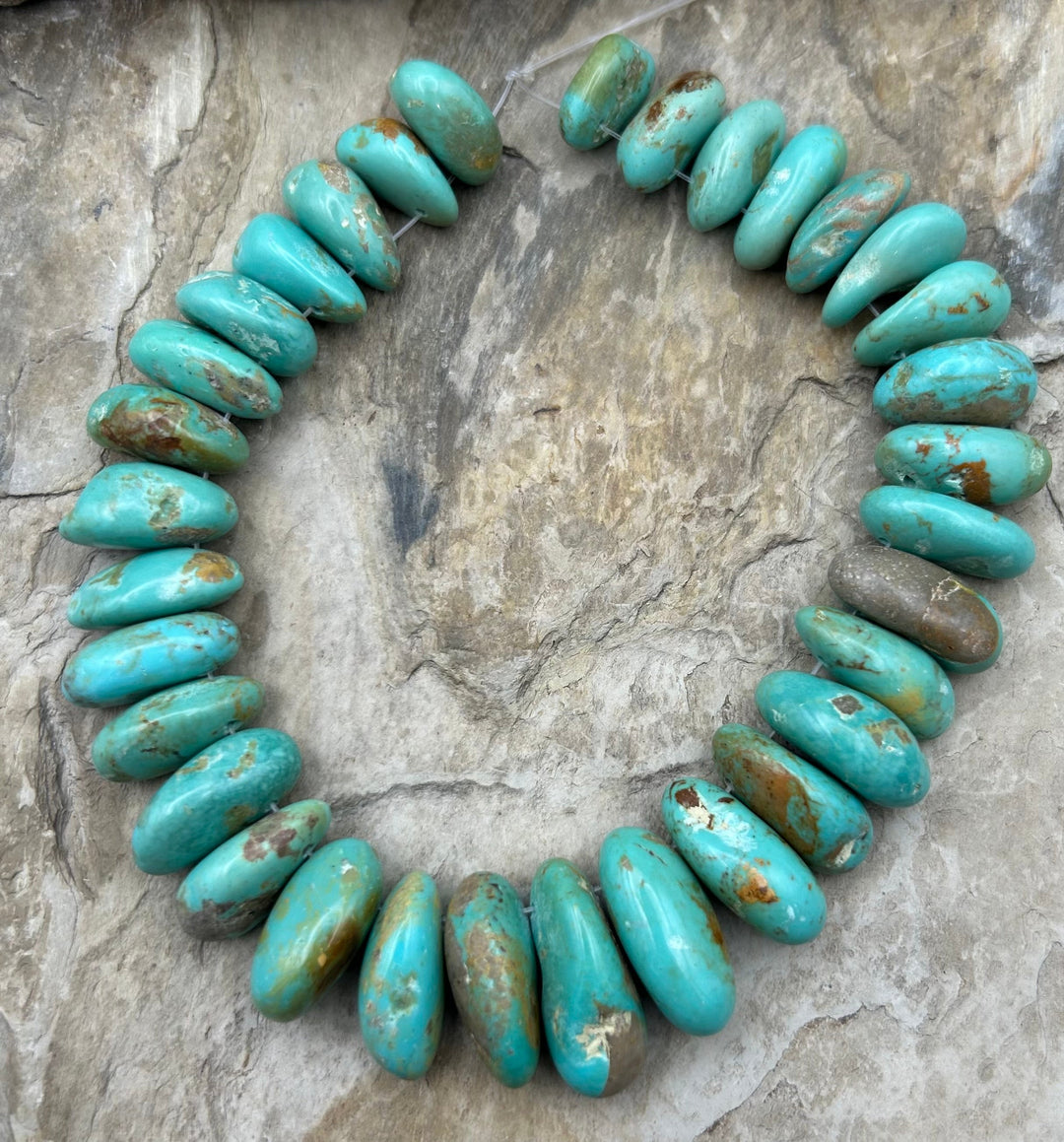 Kingman Turquoise (Arizona) Long Teardrop Nuggets