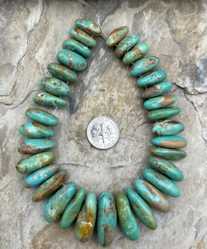 Kingman Turquoise (Arizona) Long Teardrop Nuggets