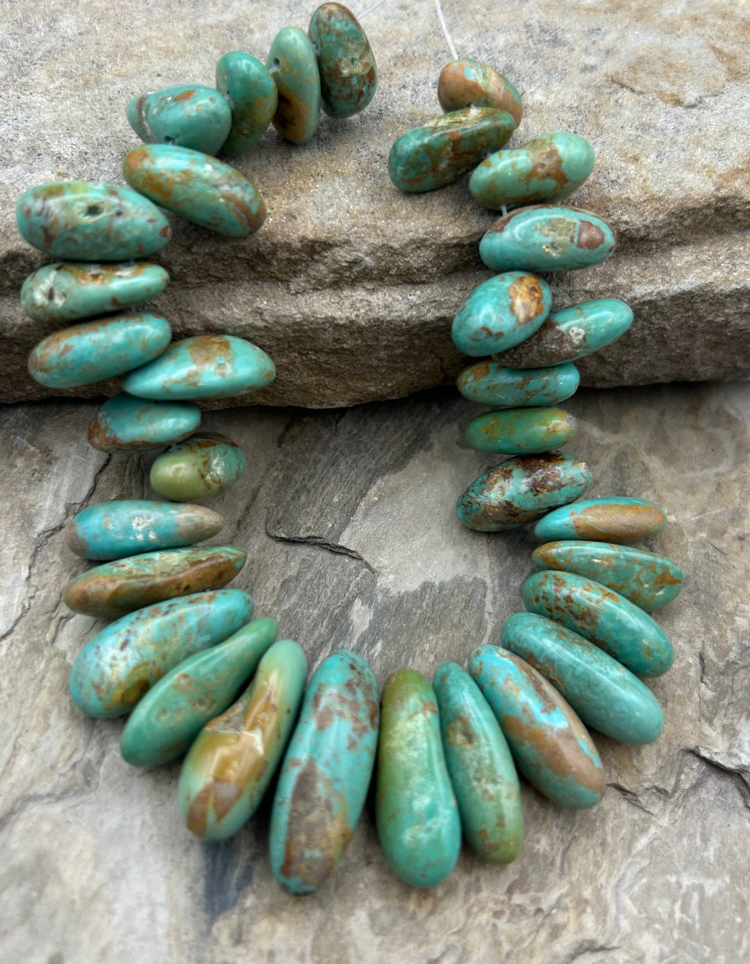 Kingman Turquoise (Arizona) Long Teardrop Nuggets