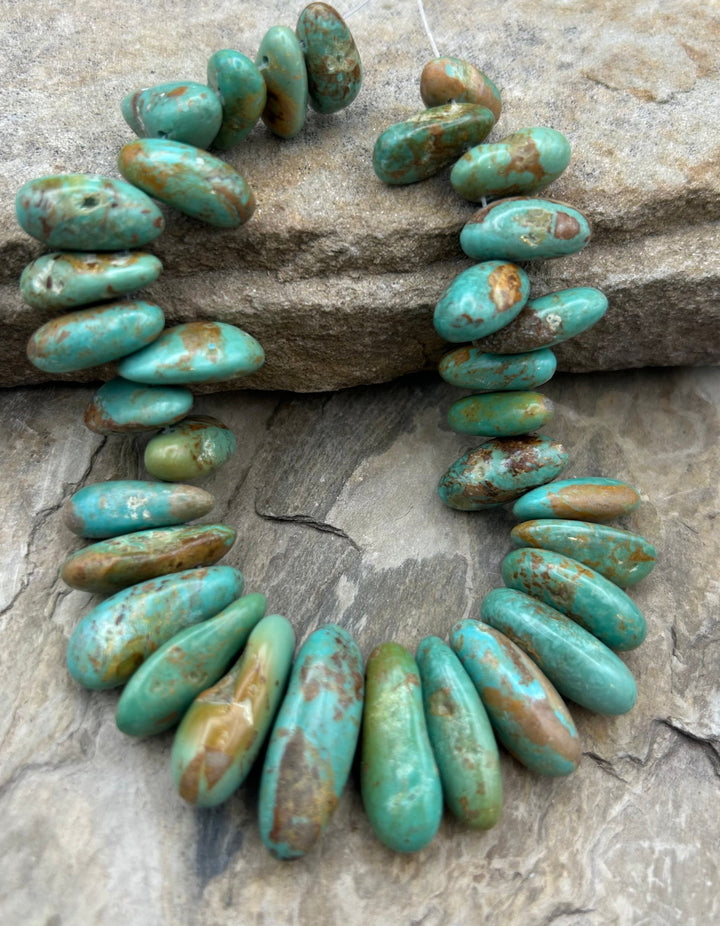 Kingman Turquoise (Arizona) Long Teardrop Nuggets