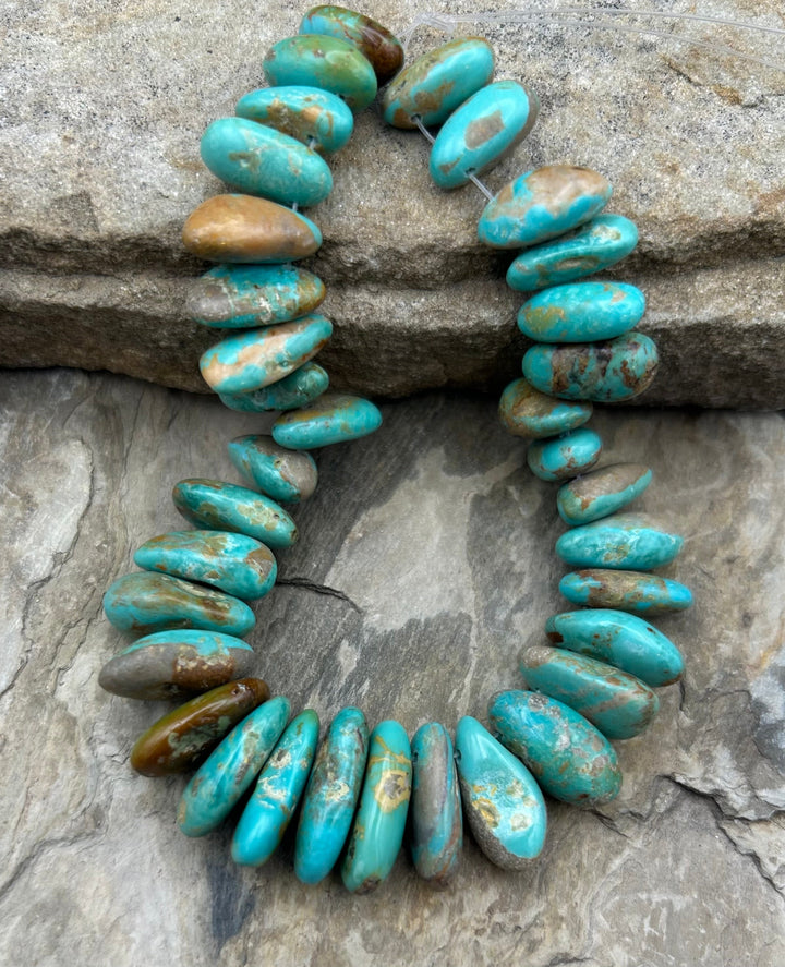 Kingman Turquoise (Arizona) Long Teardrop Nuggets