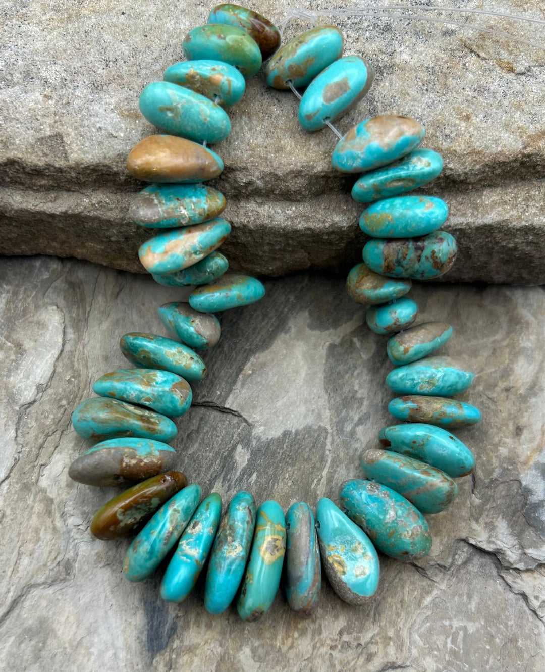 Kingman Turquoise (Arizona) Long Teardrop Nuggets