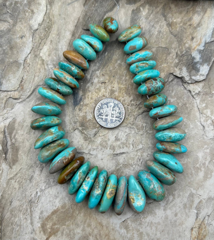 Kingman Turquoise (Arizona) Long Teardrop Nuggets