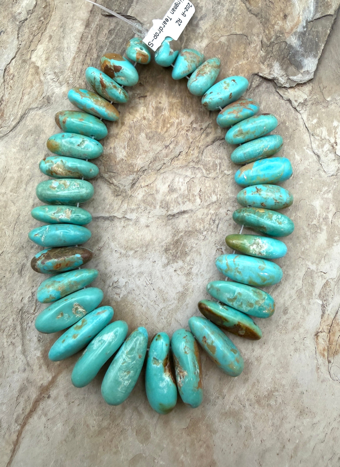 Kingman Turquoise (Arizona) Long Teardrop Nuggets