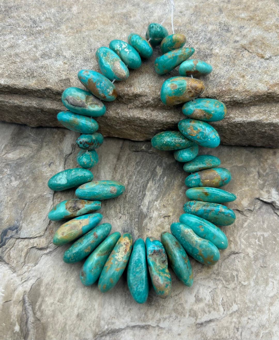 Kingman Turquoise (Arizona) Long Teardrop Nuggets