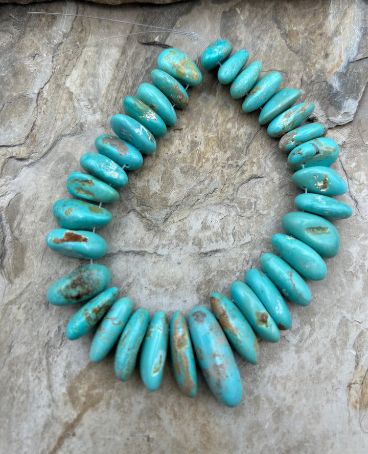 Kingman Turquoise (Arizona) Long Teardrop Nuggets