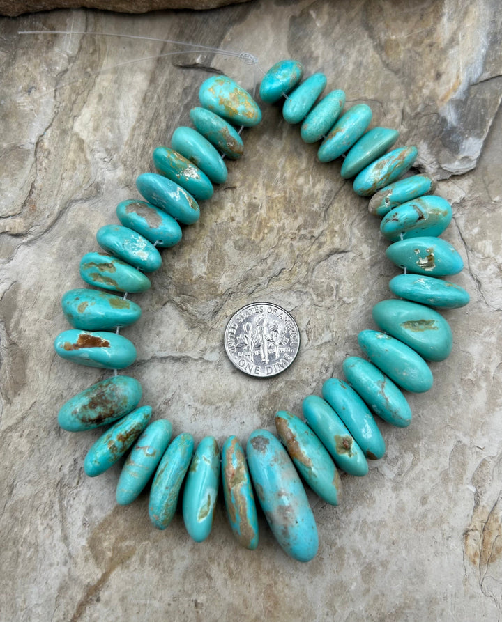 Kingman Turquoise (Arizona) Long Teardrop Nuggets