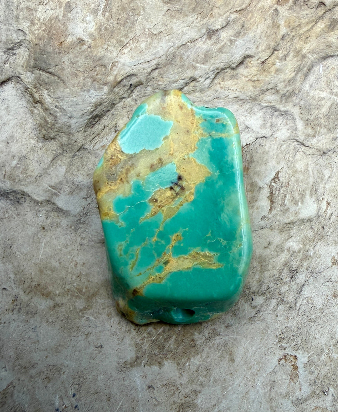 Kingman Turquoise (Arizona) Slab Beads (Large Hole)
