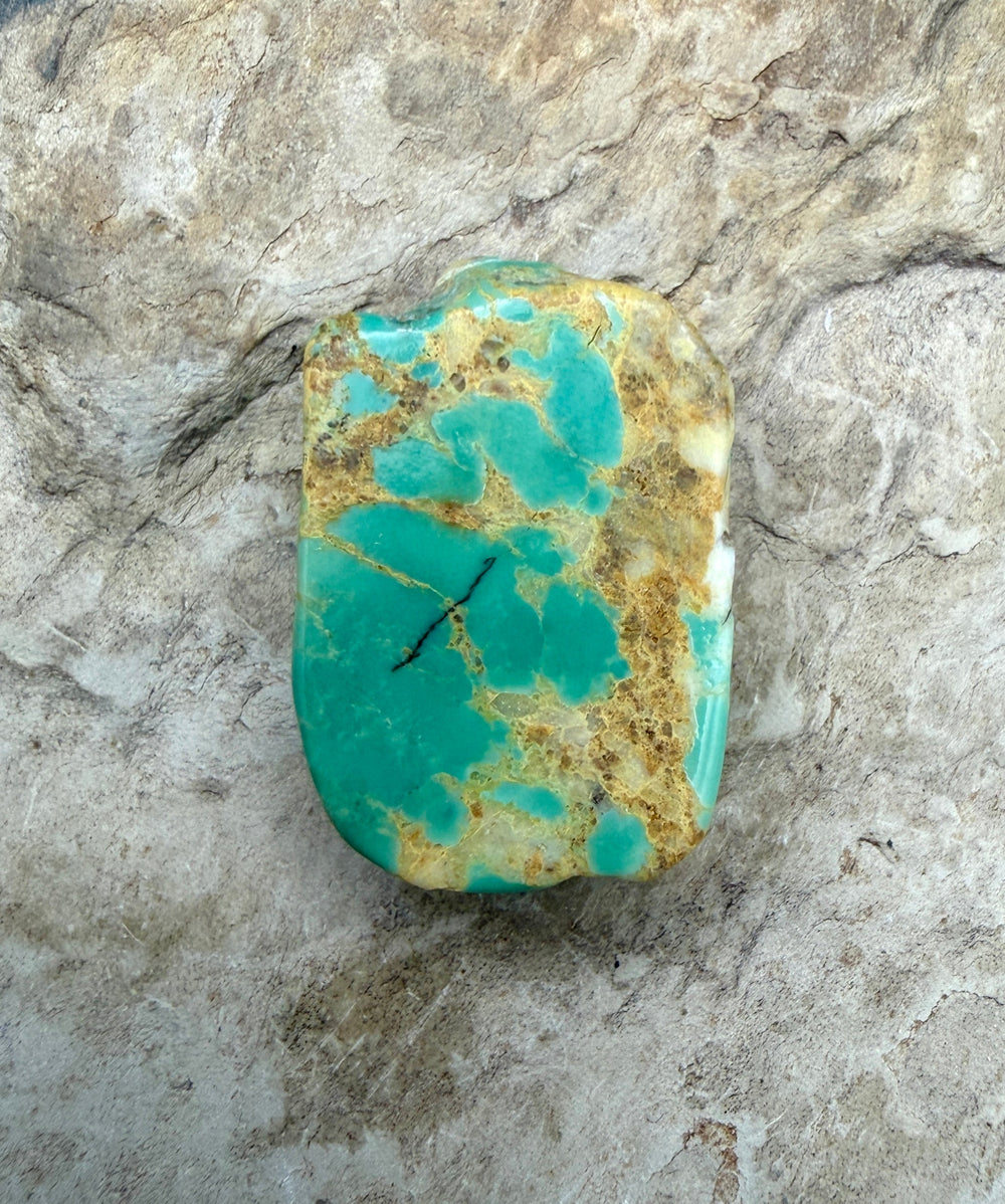 Kingman Turquoise (Arizona) Slab Beads (Large Hole)