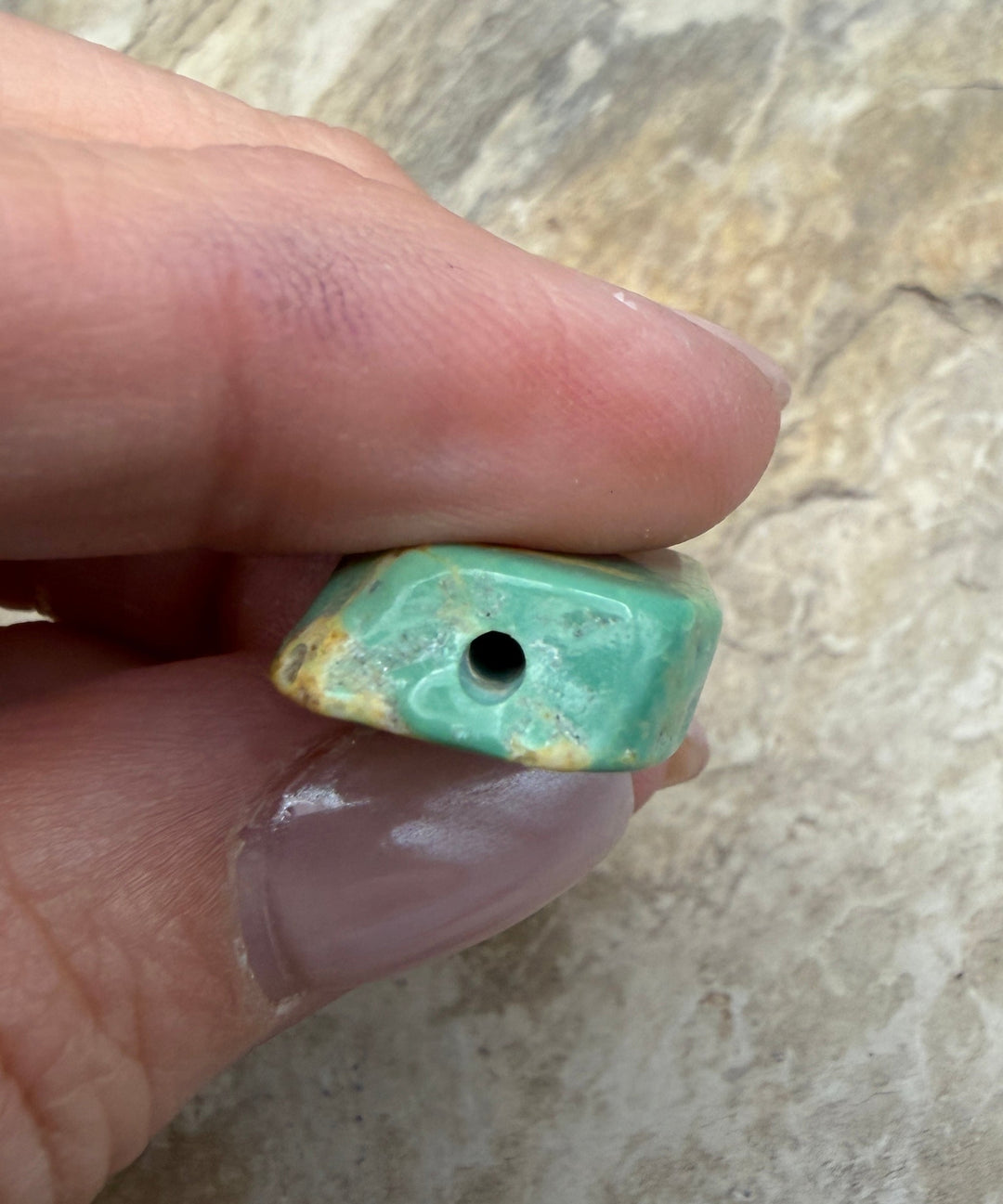 Kingman Turquoise (Arizona) Slab Beads (Large Hole)