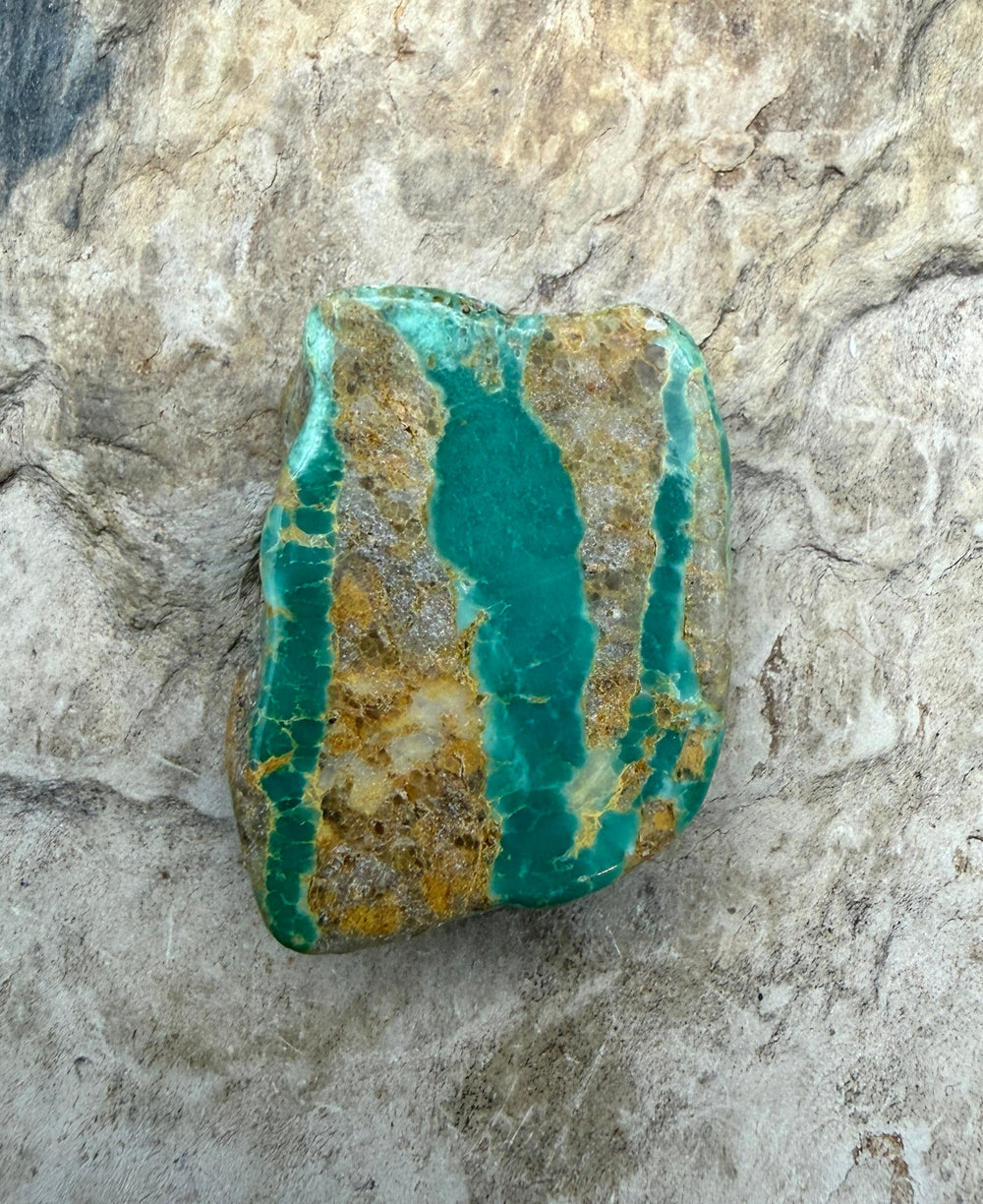 Kingman Turquoise (Arizona) Slab Beads (Large Hole)