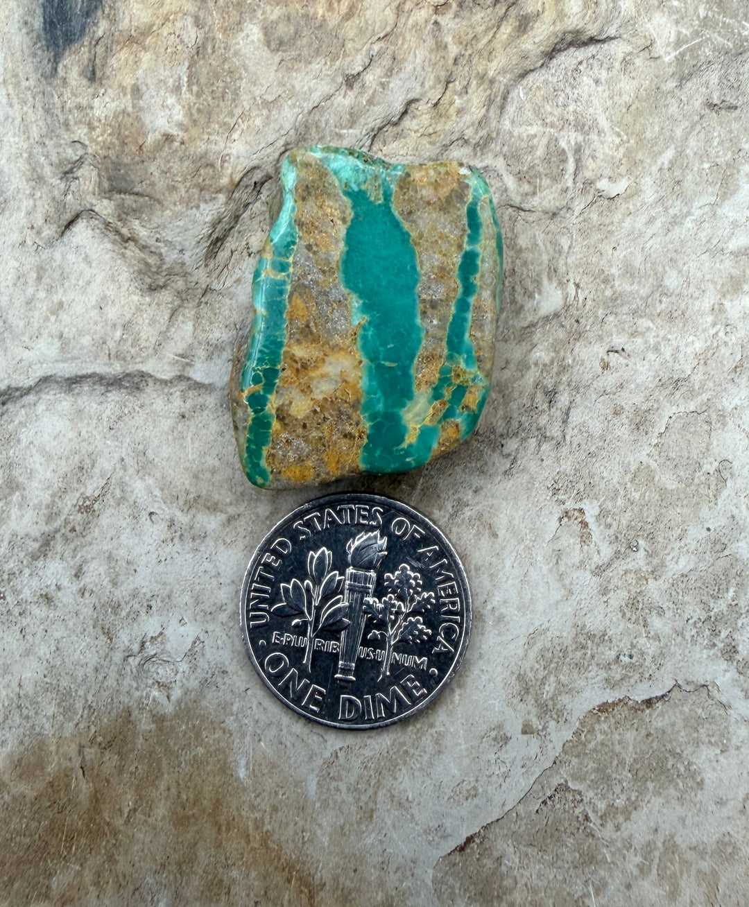 Kingman Turquoise (Arizona) Slab Beads (Large Hole)