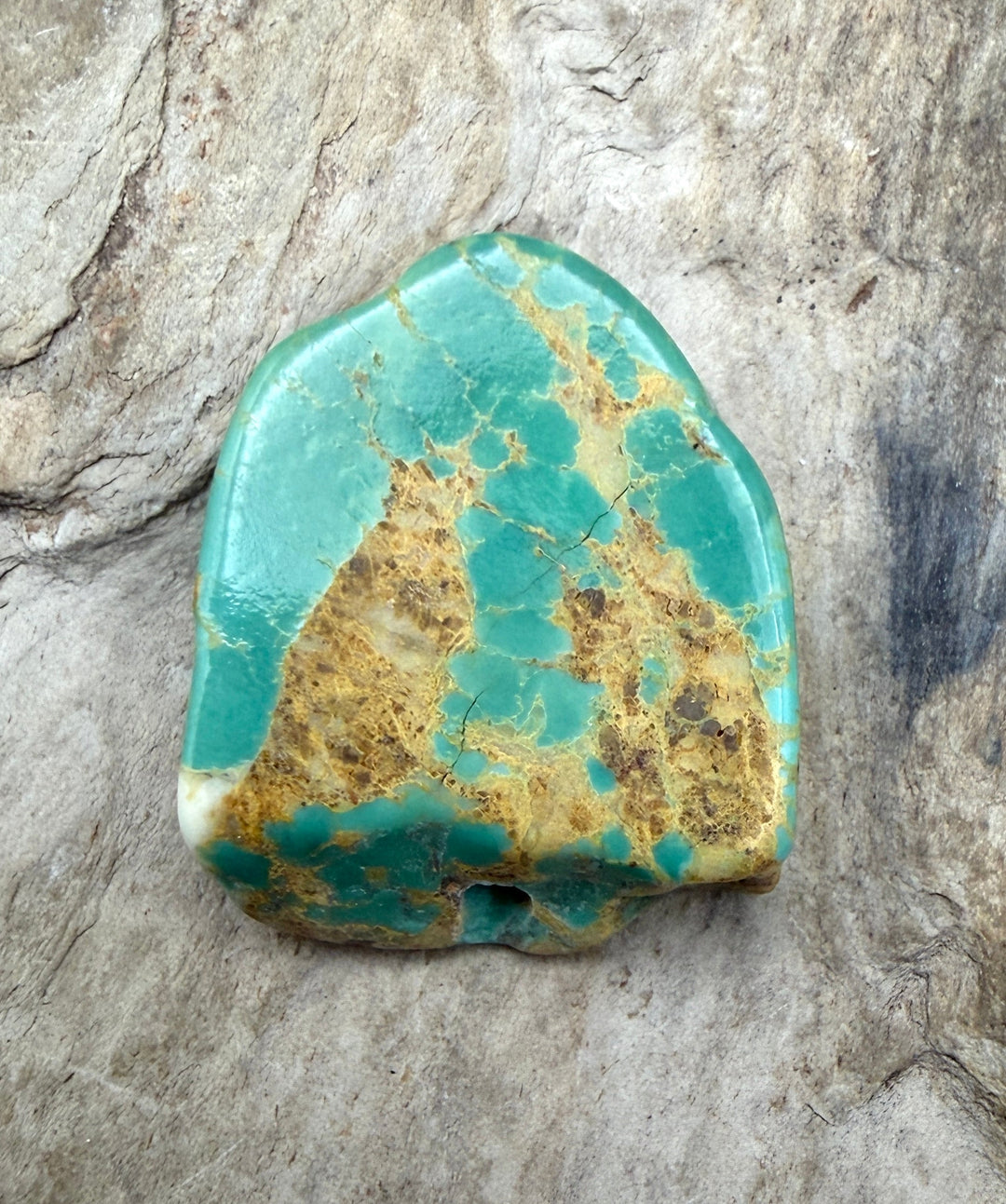 Kingman Turquoise (Arizona) Slab Beads (Large Hole)