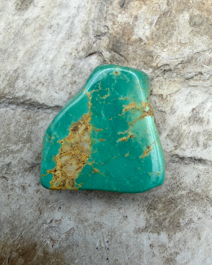 Kingman Turquoise (Arizona) Slab Beads (Large Hole)