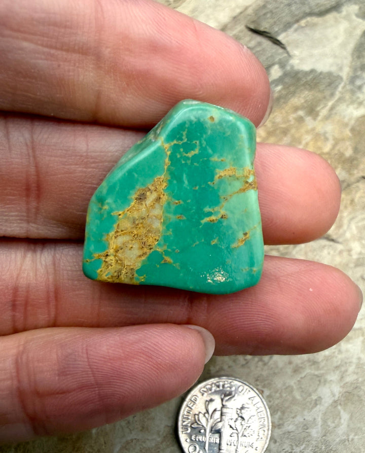 Kingman Turquoise (Arizona) Slab Beads (Large Hole)