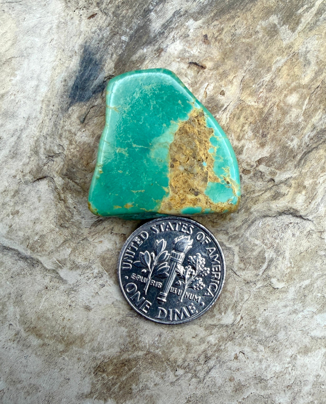 Kingman Turquoise (Arizona) Slab Beads (Large Hole)