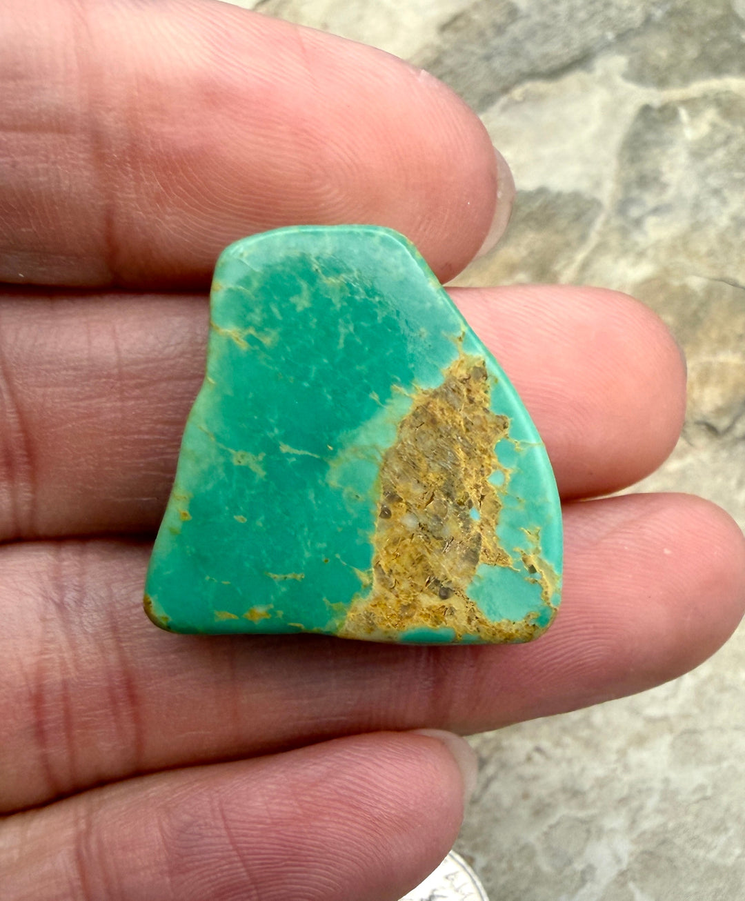 Kingman Turquoise (Arizona) Slab Beads (Large Hole)