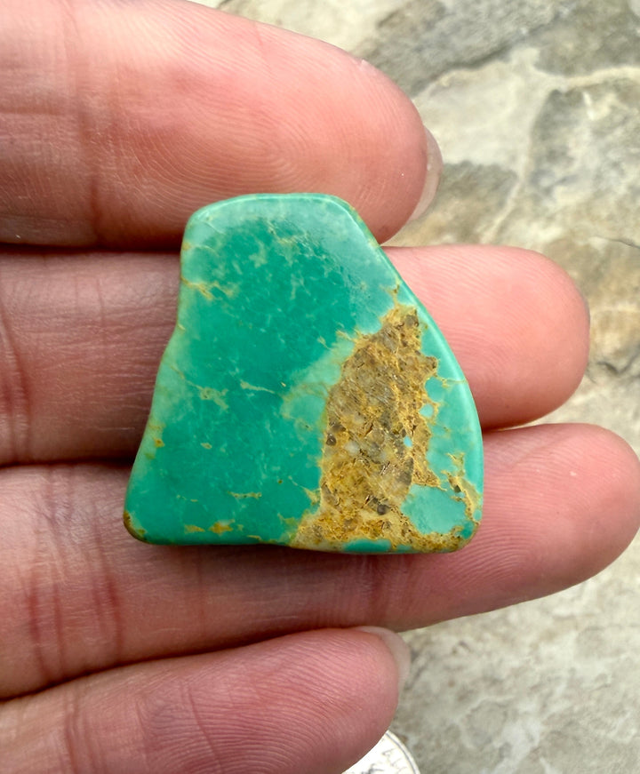 Kingman Turquoise (Arizona) Slab Beads (Large Hole)
