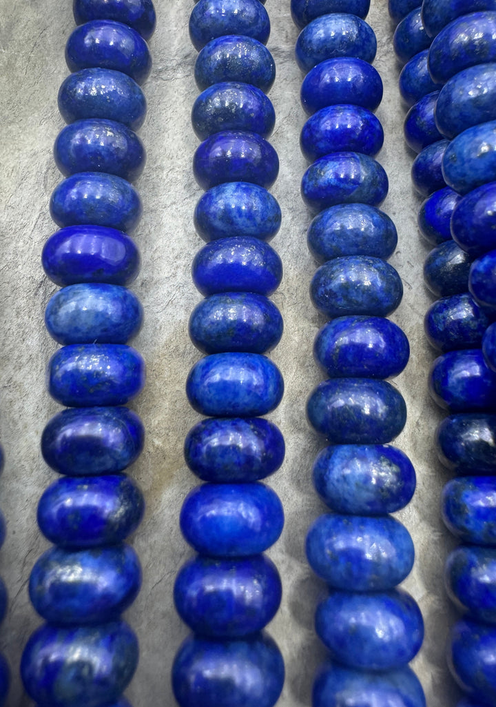 Lapis Lazuli 8x5mm Rondelle 15.5 Inch Strand (71-73 Beads)