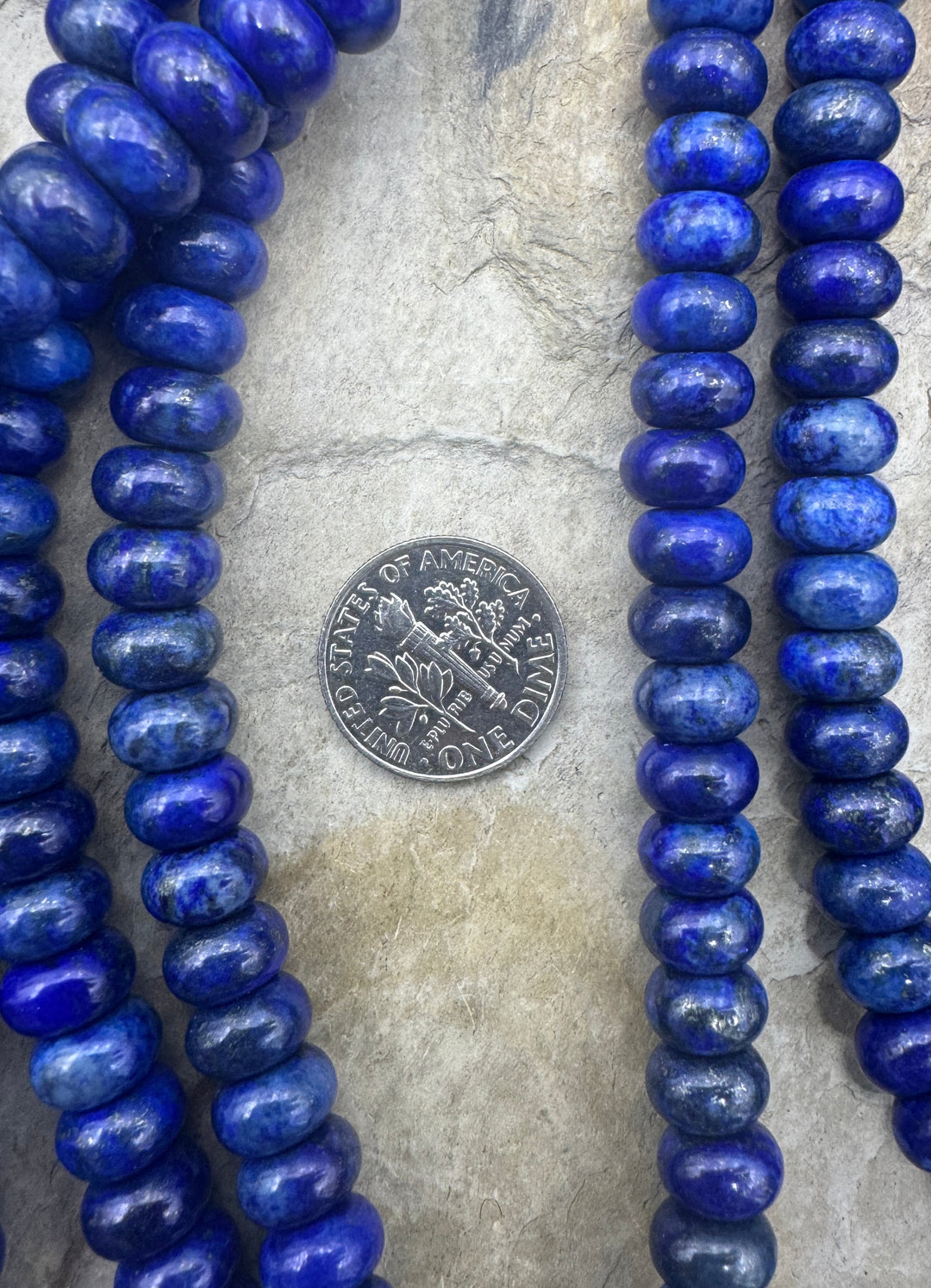 Lapis Lazuli 8x5mm Rondelle 15.5 Inch Strand (71-73 Beads)