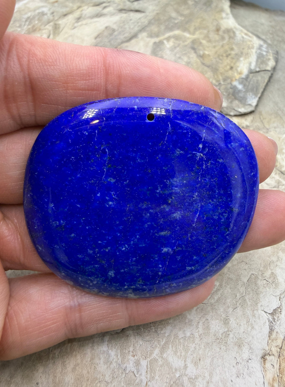 Lapis Lazuli BIG Focal Pendant Bead 51x47mm - Lapis Lazuli