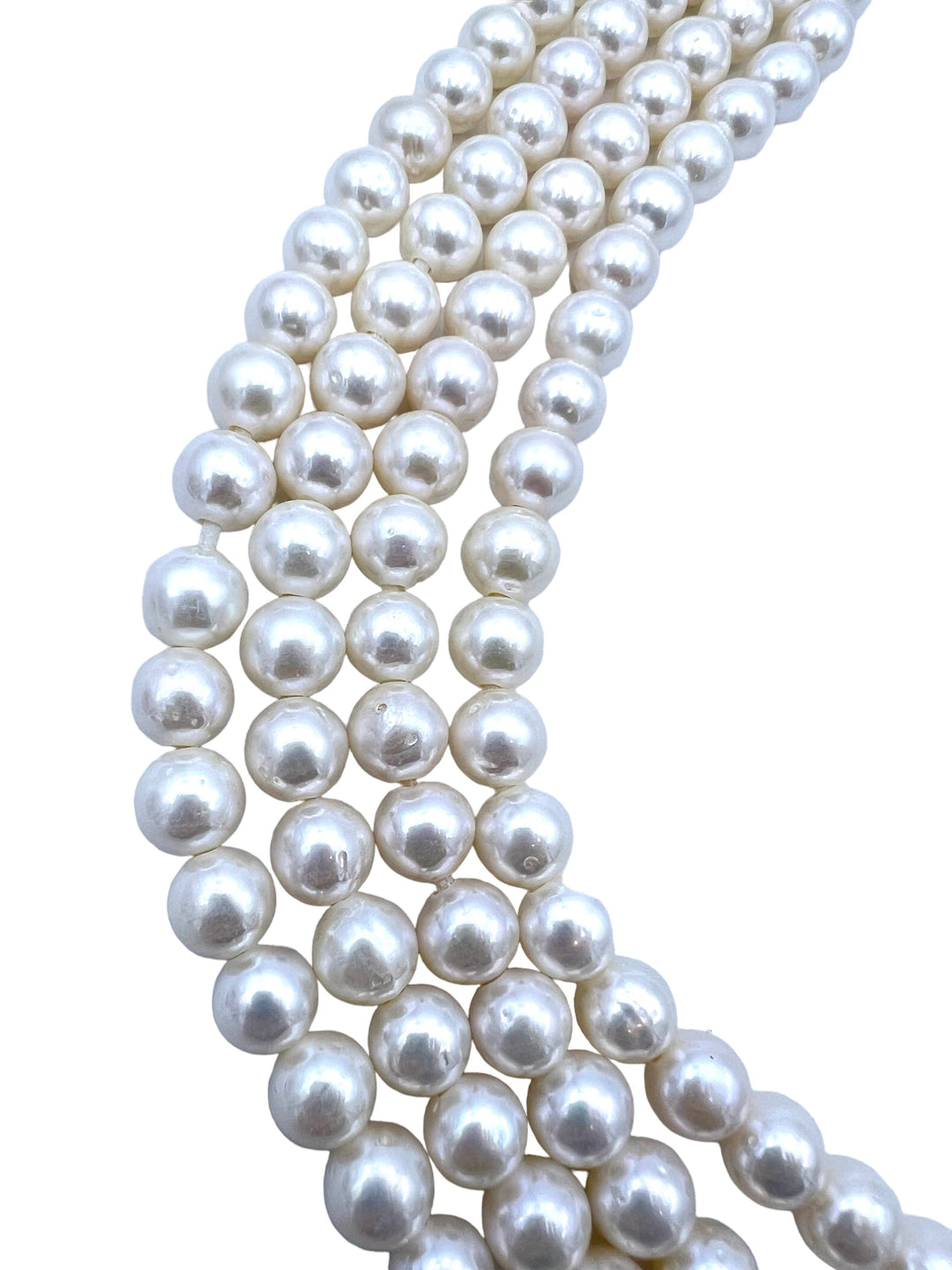 Large Hole Pearls AAA + Quality 10mm White Fresh Water