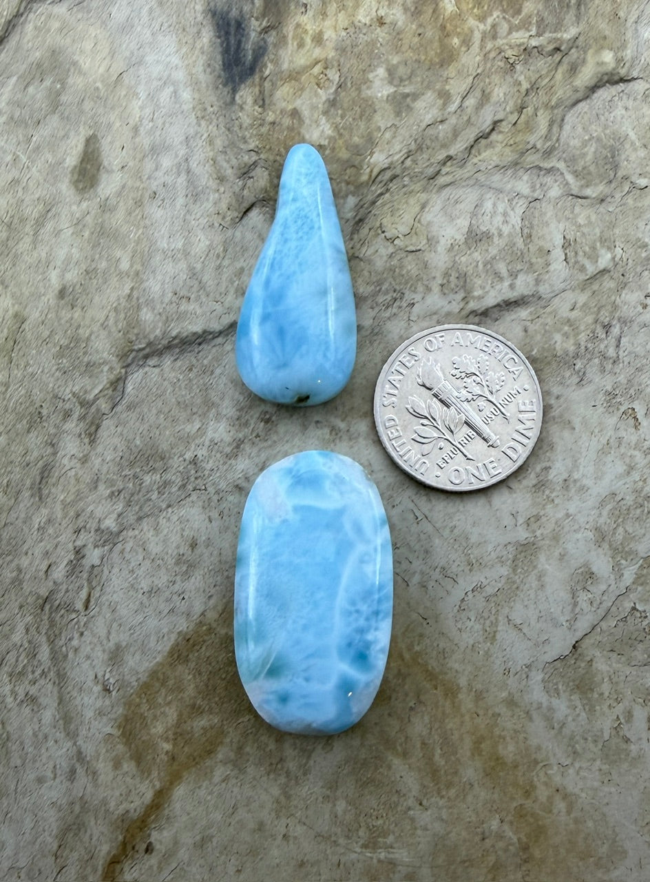 Larimar (Dominica Republic) Large Hole Focal Pendant Select