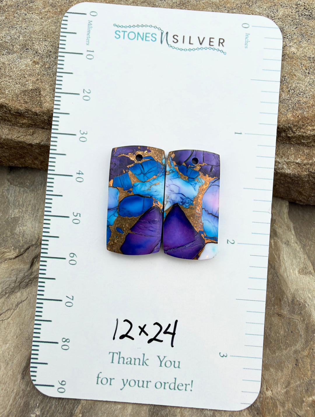 Lavender Blue Dahlia Kingman Composite Block Matching