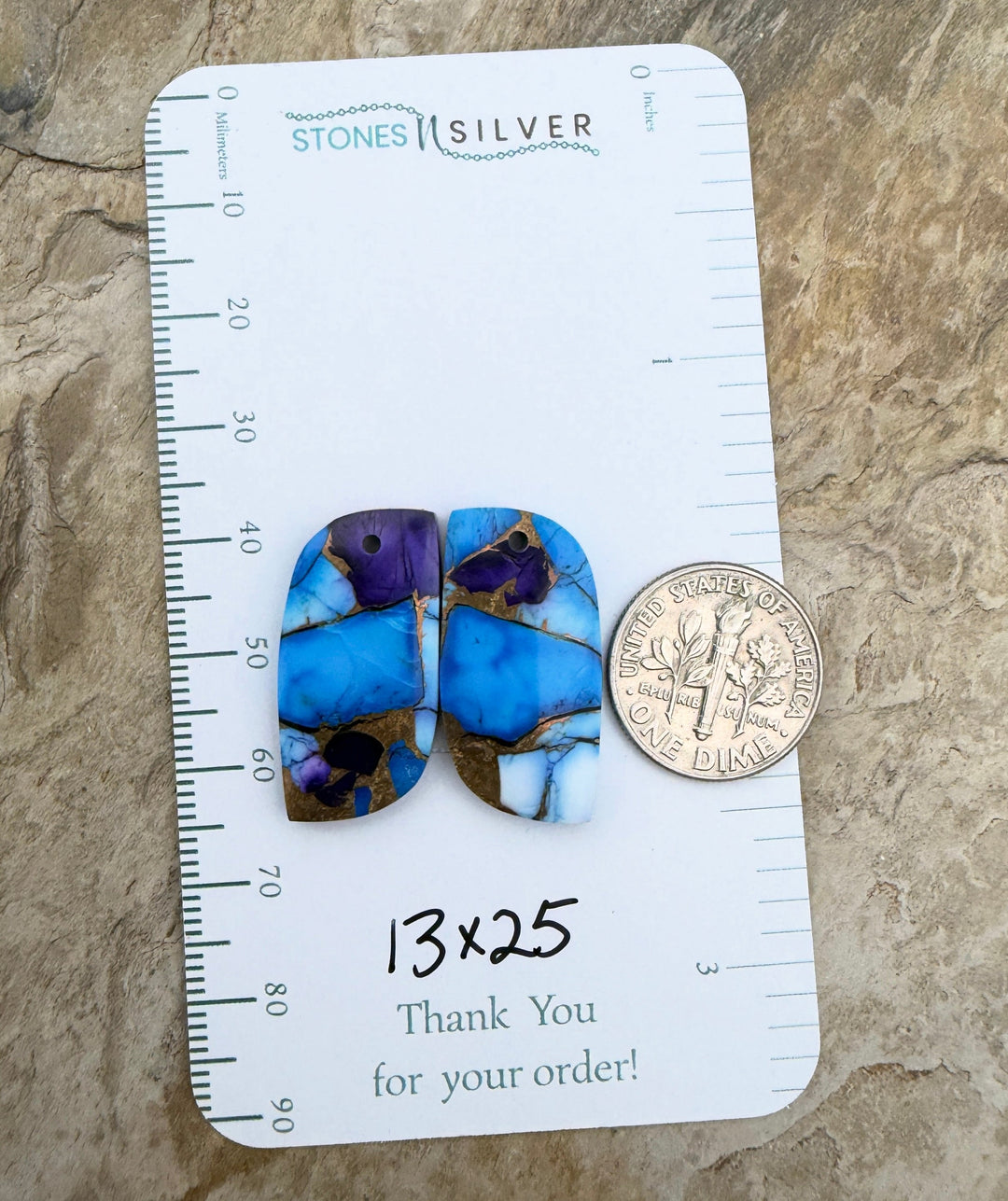 Lavender Blue Dahlia Kingman Composite Block Matching