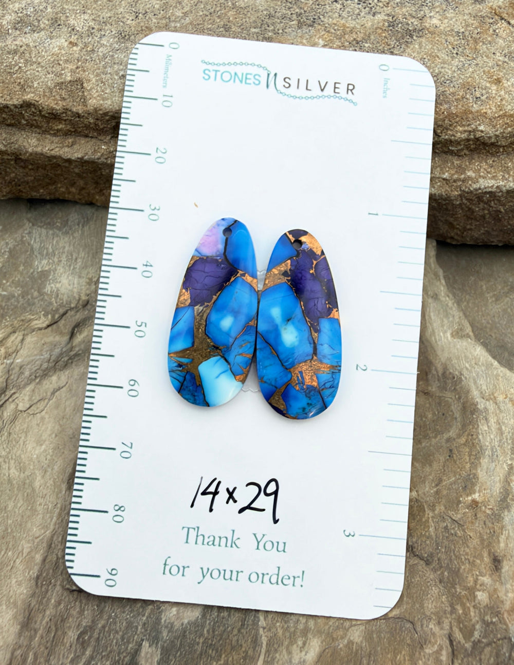 Lavender Blue Dahlia Kingman Composite Block Matching