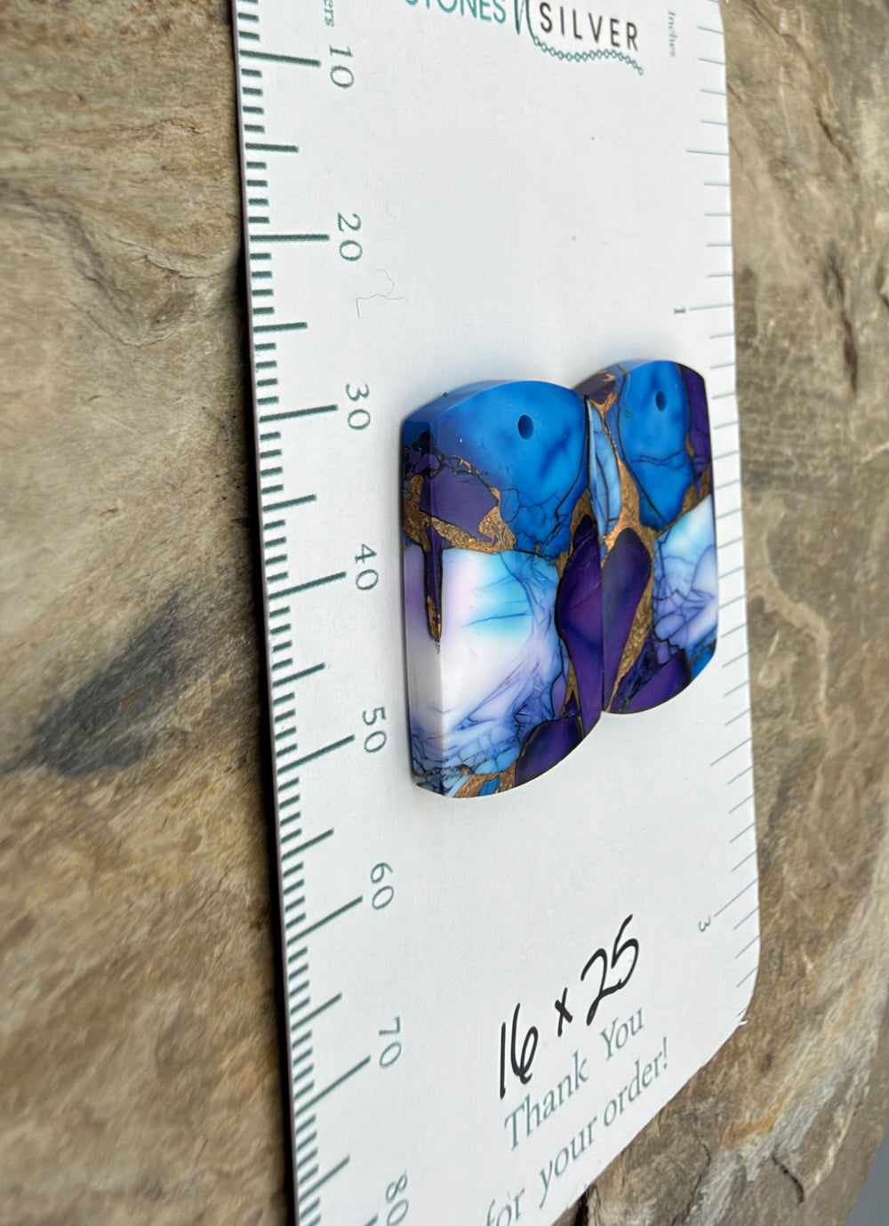 Lavender Blue Dahlia Kingman Composite Block Matching
