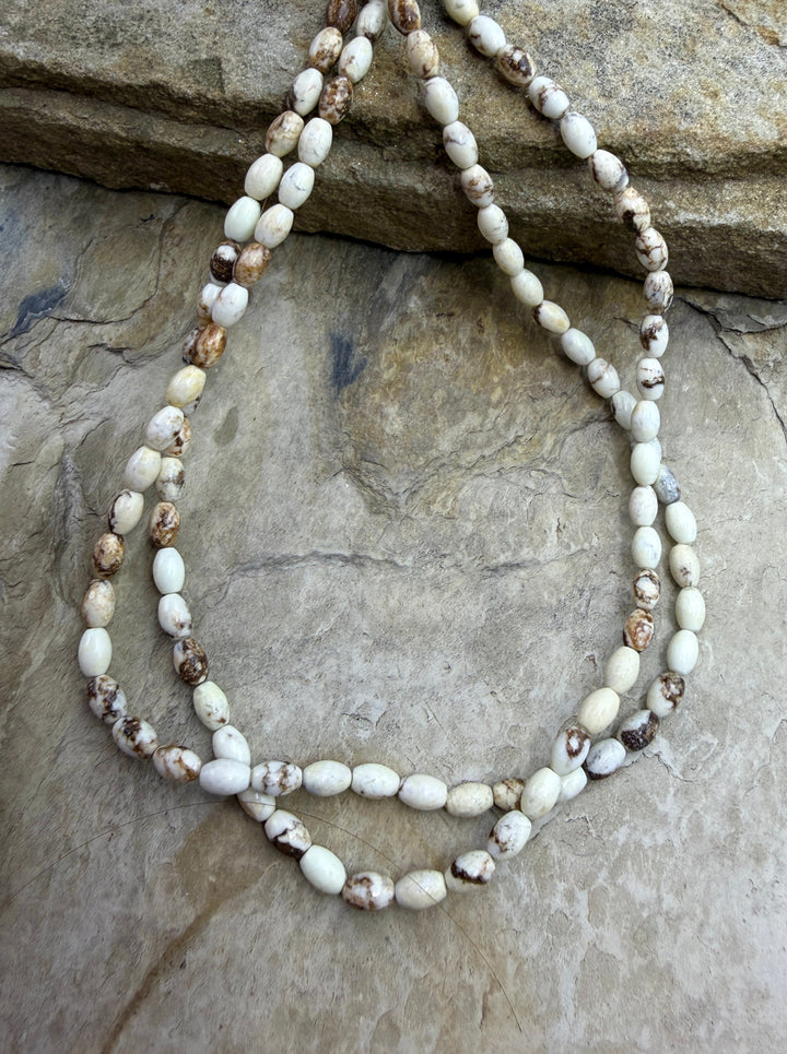 Lemon Chrysoprase (Australia) 4x6mm Rice Beads 16 Inch