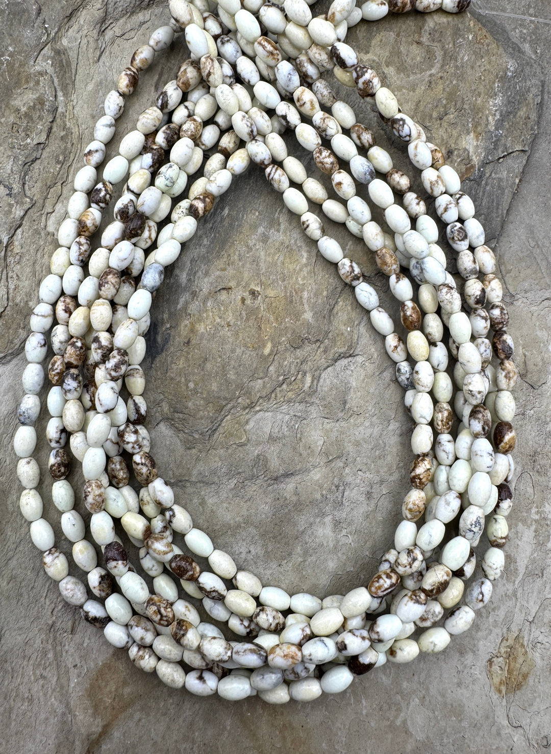 Lemon Chrysoprase (Australia)Rice Beads 4x6mm 16 inch