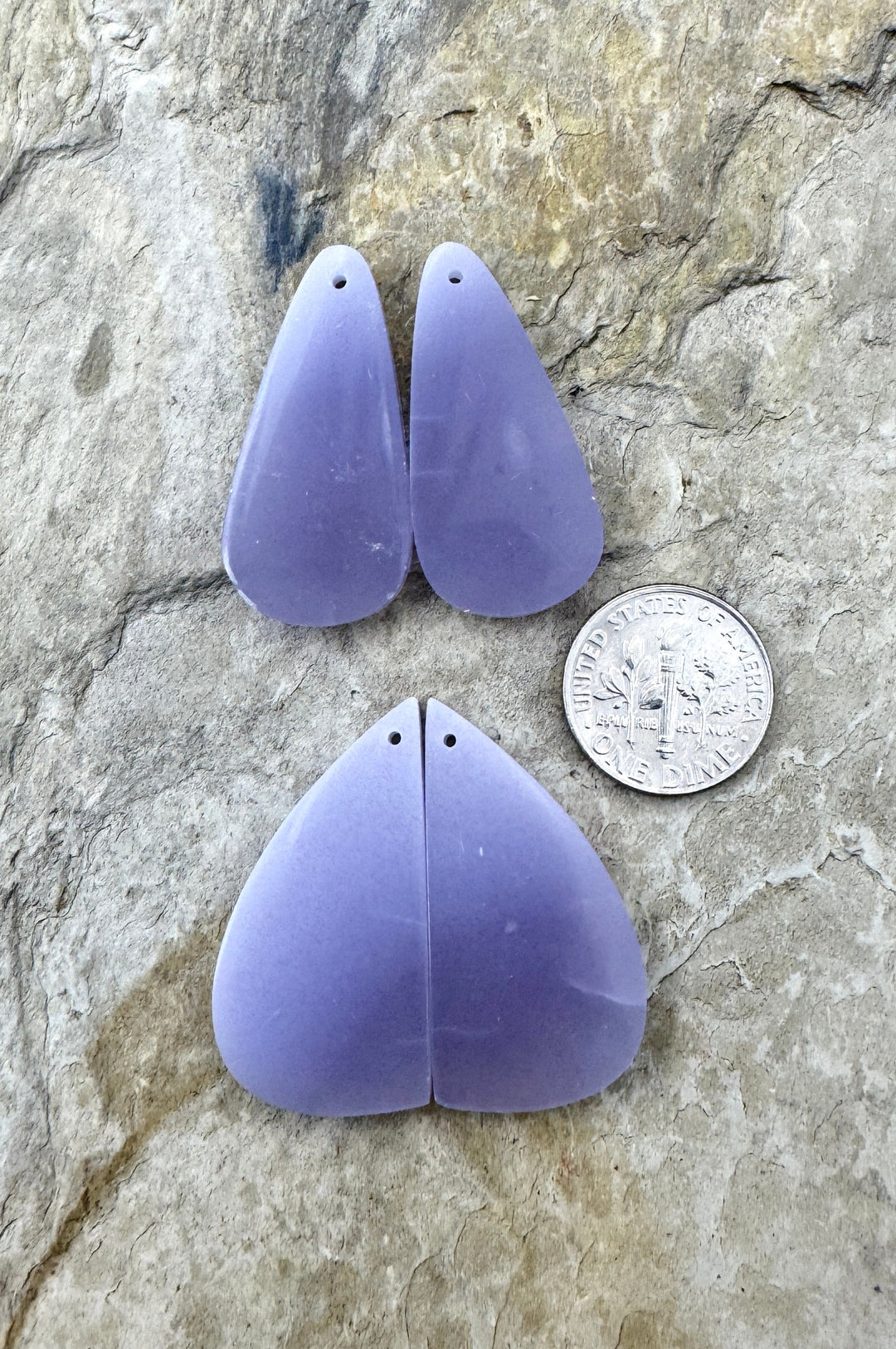 LepidoliteMatching Earring Slab Bead Pair Select One Pair