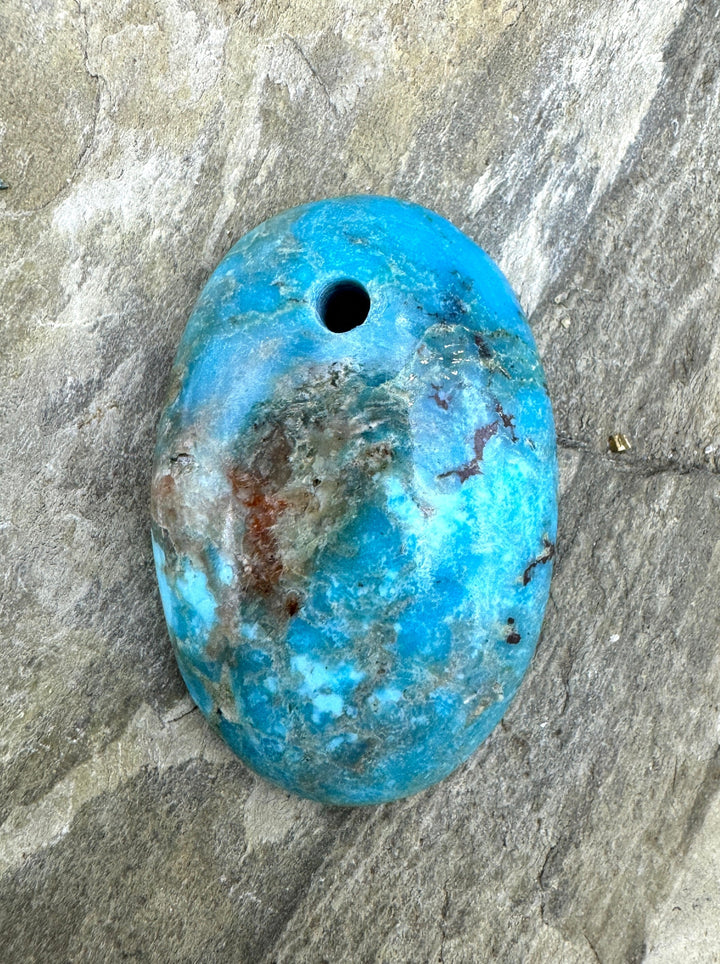 Ma’anshan turquoise (China) Large Focal Pendant Bead