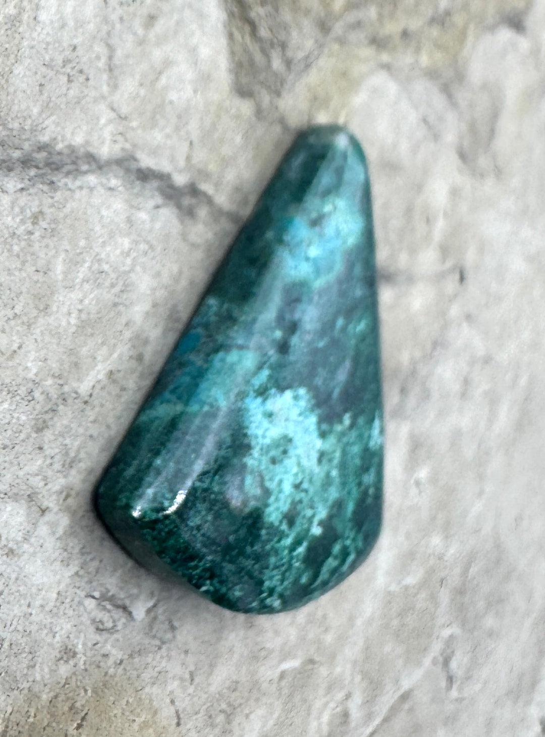 Malachite with Azurite Designer Cabochon 25x28mm