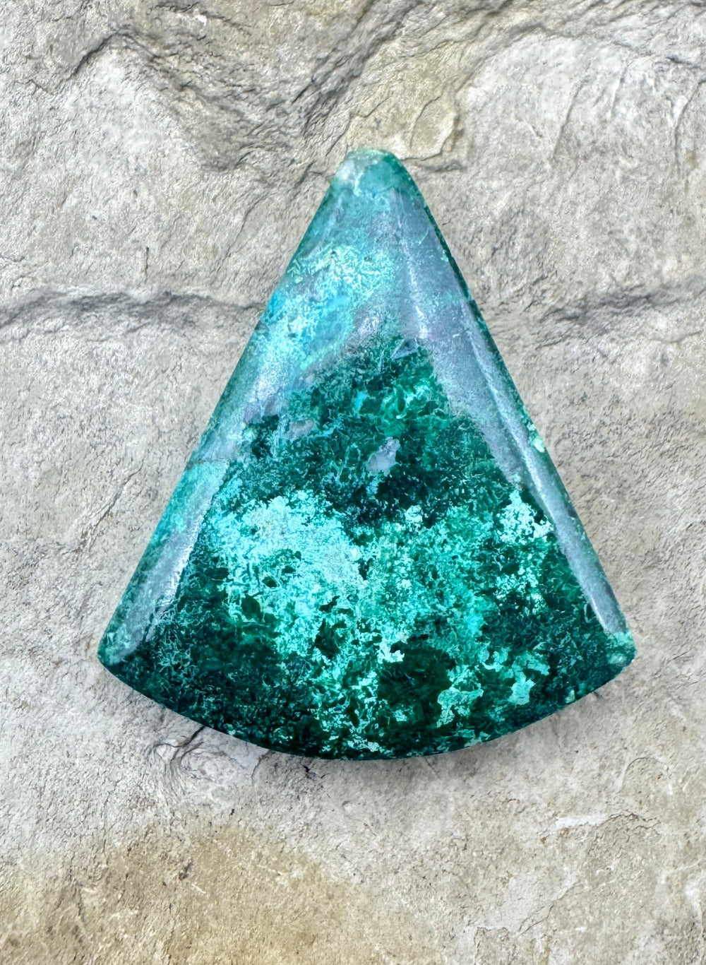 Malachite with Azurite Designer Cabochon 25x28mm