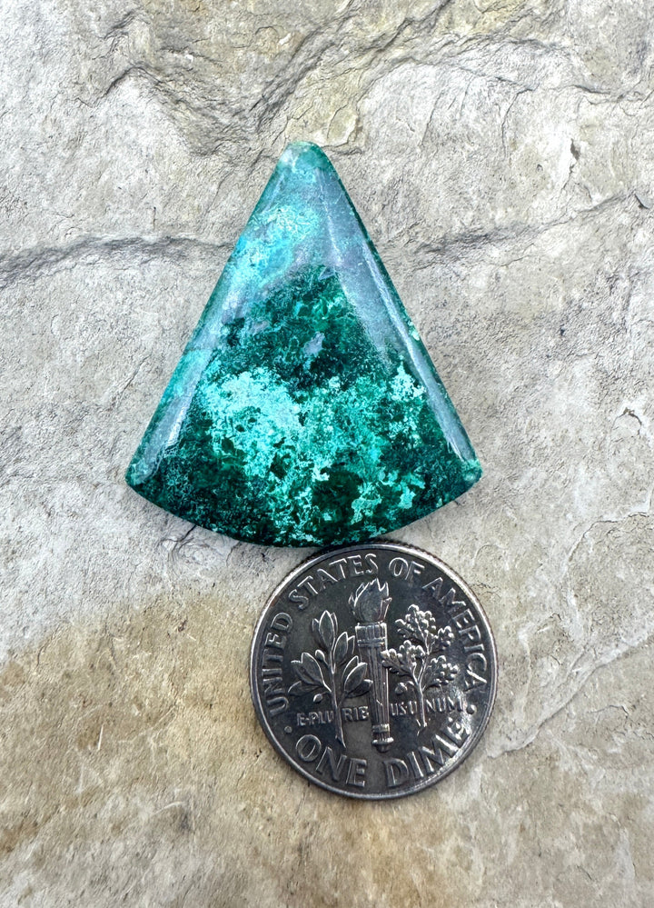 Malachite with Azurite Designer Cabochon 25x28mm