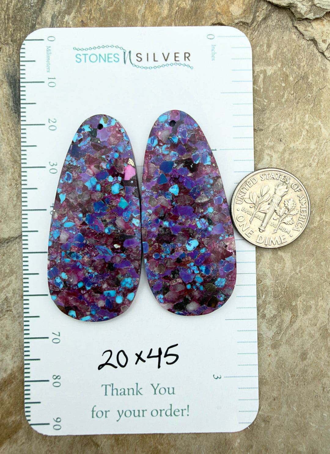 Mohave Purple Turquoise Kingman Composite BIG Matching