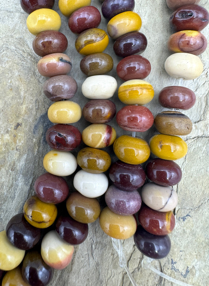 Mookaite (Australia) 8mm Rondelle Beads 16 Inch Strand