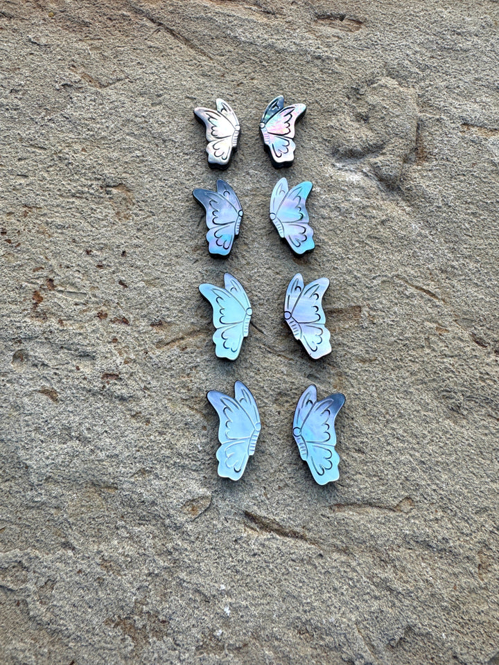 Mother Of Pearl Butterfly Beads 13x25mm Package of 2