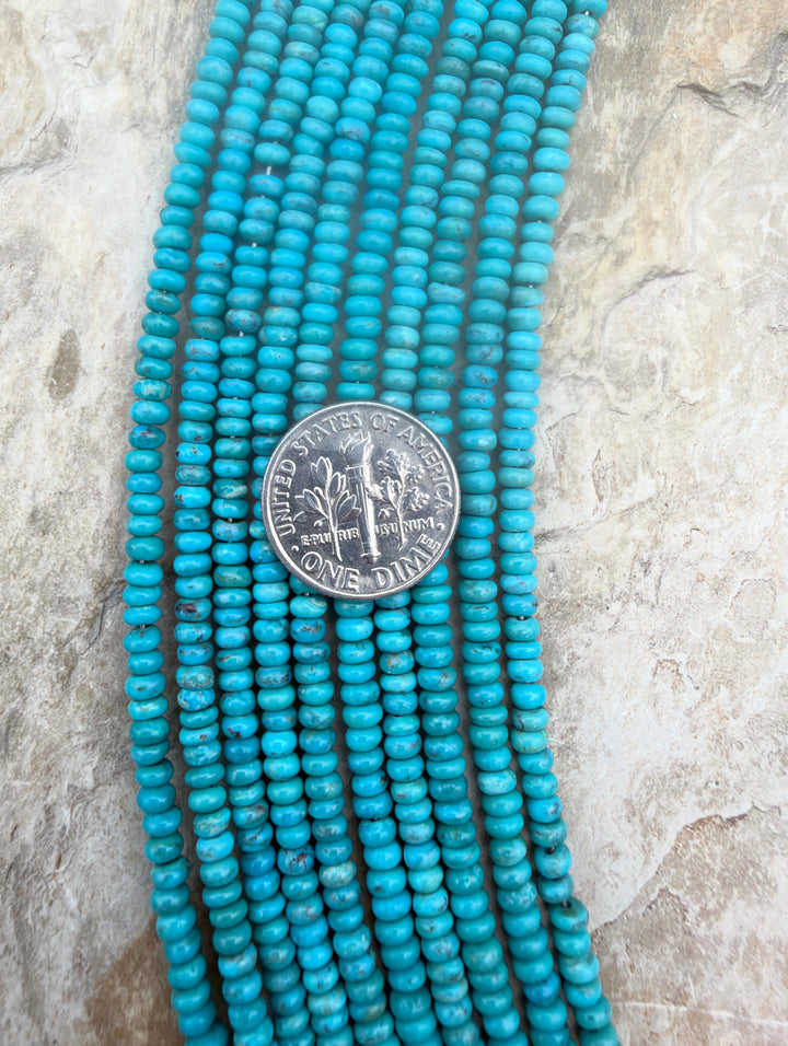 Nacozari (Mexico) 3mm Rondelle Beads 8 Inch Strand