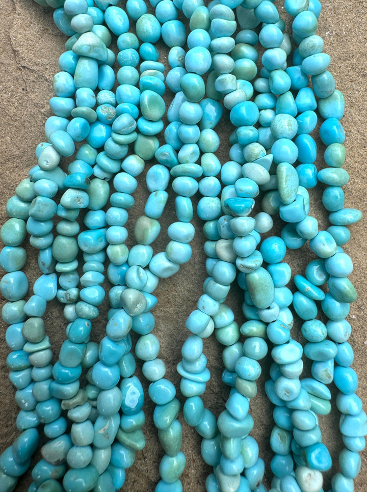 Natural Blue Sleeping Beauty Turquoise (AZ) 3 - 5mm Nuggets