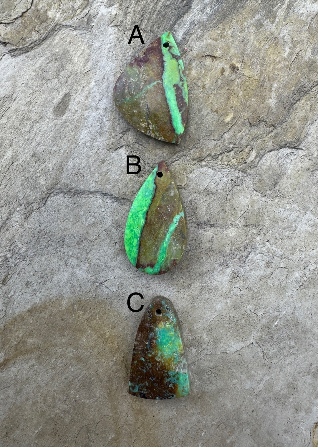 Natural Carico Lake (NV) Turquoise/Fausite Focal Pendant